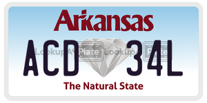 ACD34L  license plate in AR
