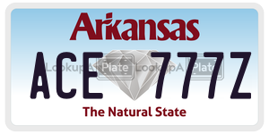 ACE777Z  license plate in AR