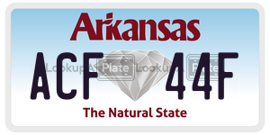 ACF44F  license plate in AR