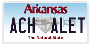 ACHALET  license plate in AR