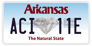 ACI11E  license plate in AR