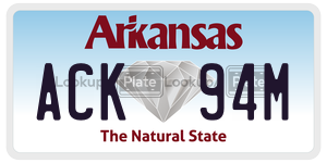 ACK94M  license plate in AR