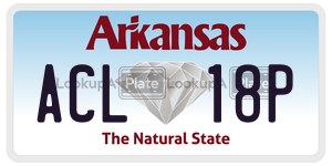 ACL18P license plate in Arkansas