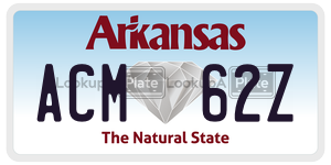 ACM62Z  license plate in AR