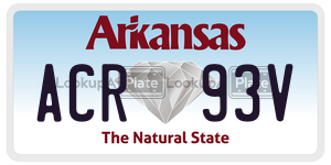 ACR93V  license plate in AR