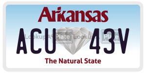ACU43V  license plate in AR