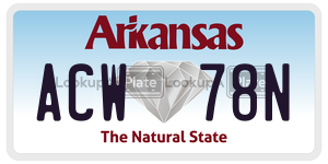 ACW78N  license plate in AR
