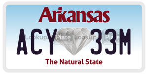 ACY33M  license plate in AR