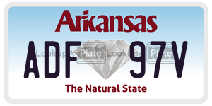 ADF97V  license plate in AR