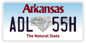 ADL55H  license plate in AR