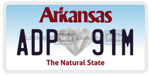 ADP91M  license plate in AR