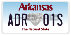 ADR01S  license plate in AR
