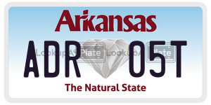 ADR05T  license plate in AR