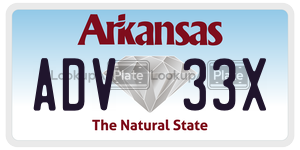 ADV33X  license plate in AR