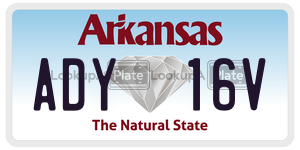 ADY16V  license plate in AR