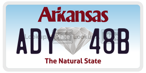 ADY48B  license plate in AR