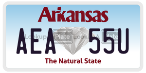 AEA55U  license plate in AR