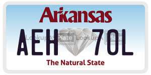 AEH70L  license plate in AR
