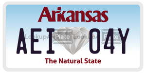 AEI04Y  license plate in AR