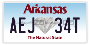 AEJ34T  license plate in AR