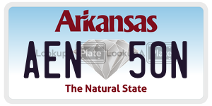 AEN50N  license plate in AR