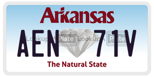 AEN71V  license plate in AR