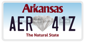 AER41Z  license plate in AR