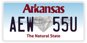 AEW55U  license plate in AR