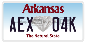 AEX04K  license plate in AR