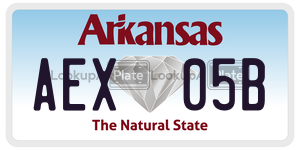 AEX05B  license plate in AR