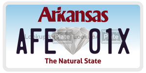 AFE01X  license plate in AR