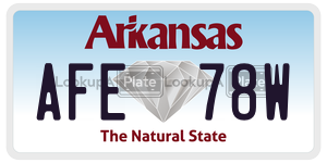 AFE78W  license plate in AR