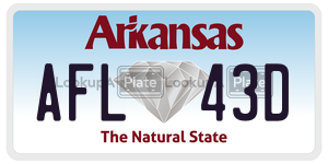 AFL43D license plate in Arkansas