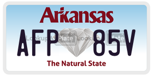 AFP85V  license plate in AR