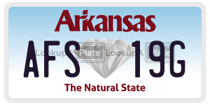 AFS19G  license plate in AR