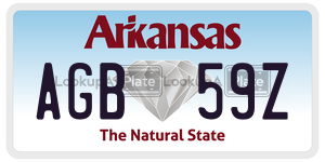 AGB59Z  license plate in AR