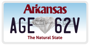 AGE62V  license plate in AR
