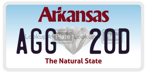 AGG20D  license plate in AR
