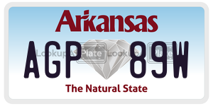 AGP89W  license plate in AR