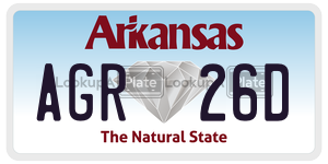 AGR26D  license plate in AR