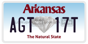 AGT17T  license plate in AR