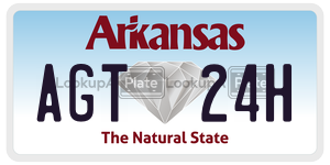 AGT24H  license plate in AR