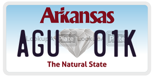 AGU01K  license plate in AR