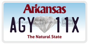 AGY11X  license plate in AR