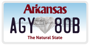 AGY80B  license plate in AR