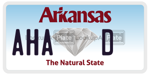 AHAD license plate in Arkansas