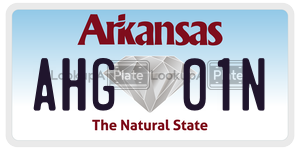 AHG01N  license plate in AR