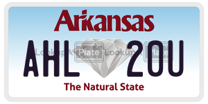 AHL20U  license plate in AR