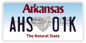 AHS01K  license plate in AR
