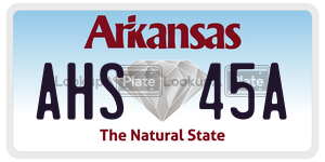 AHS45A  license plate in AR